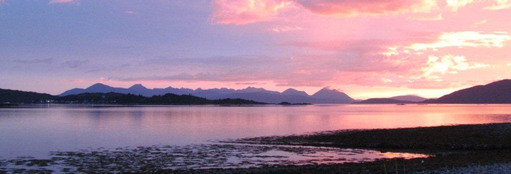 Sunset over the Isle of Skye